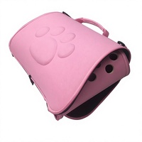 Vente en gros d'usine - Sac de transport pliable et respirant pour animaux de compagnie, couleur unie, en matériau EVA, pour le transport de chats et de chiens