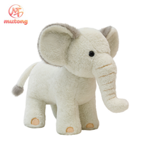 Boneka Gajah Putih Bersih dan Suci dengan Telinga Besar, Dekorasi Rumah, Grosir Butik, Hadiah Ulang Tahun Teman Anak