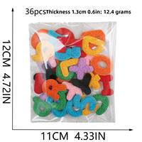Patchs thermocollants en chenille brodés à la main en PVC, petits (2,5 cm), chiffres et lettres, pour chapeaux et vêtements DIY – Vente en gros