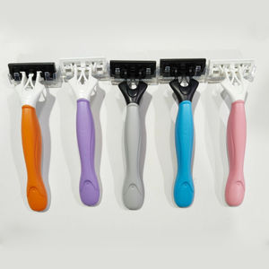 Maquinilla de Afeitar Facial de Acero Inoxidable, Maquinilla de Afeitar de 6 Cuchillas, Maquinilla de Afeitar Segura para Principiantes, Recortadora, <span class=keywords><strong>Afeitado</strong></span> Suave - Product Image 1