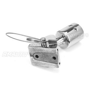 Conector de bisagra giratorio 180° para cubierta de barco, herraje marino de acero inoxidable, pulido a espejo, duradero, resistente al óxido, reutilizable - Product Image 6