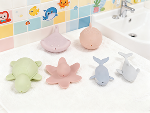 Set di Giocattoli da Bagno in Silicone a Forma di Animali Marini per Neonati e Bambini, Giocattoli per il <span class=keywords><strong>Bagnetto</strong></span>, Regalo per Bambini - Product Image 5