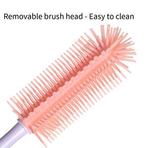 Brosse à <span class=keywords><strong>tétine</strong></span> en silicone pour <span class=keywords><strong>biberon</strong></span> - Ensemble de brosses de nettoyage pour biberons - Product Image 4