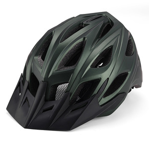 Casque de vélo moulé en une seule pièce, unisexe, adulte, respirant, pour VTT et route, rouge, noir, vert olive, bleu, violet foncé - Product Image 2