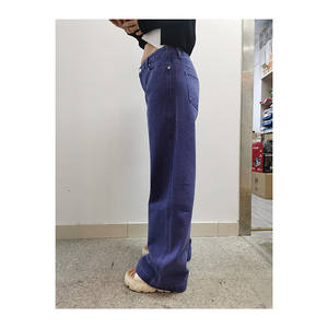 Nuevo estilo de moda, pantalones vaqueros de mezclilla para mujer, pantalones casuales ajustados cómodos de primavera, pantalones de algodón azul Vintage - Product Image 3