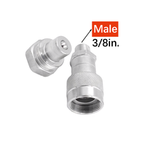 Raccords rapides forgés SALNYA 316SS 3/8" NPT Socket BSP, traitement de surface lisse en carbone, garantie 3 ans, hydraulique industriel