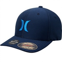 Topi Baseball Sporty 6 Panel Pria, Ringan, Bernapas, Model Melengkung, H2O Dri Fitted