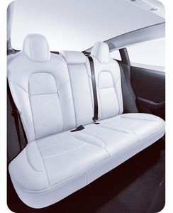 ผ้าคลุมเบาะรถยนต์หนัง Nappa PU สำหรับ <span class=keywords><strong>Tesla</strong></span> <span class=keywords><strong>Model</strong></span> <span class=keywords><strong>3</strong></span>/Y ป้องกันทุกสภาพอากาศ กันน้ำ ทุกสี - Product Image 2