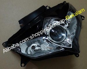 Conjunto de Faros delanteros para motocicleta Suzuki <span class=keywords><strong>K8</strong></span>, <span class=keywords><strong>GSX</strong></span>-<span class=keywords><strong>R600</strong></span>, 08, 09, 10 <span class=keywords><strong>GSX</strong></span>-R750, 2008, 2009, 2010, GSXR600, GSXR750, con lente transparente - Product Image 3