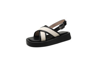 Sandales plates d'été pour femmes, style décontracté et tendance, pour étudiantes, avec bride de cheville, pour la plage et l'extérieur - Product Image 6