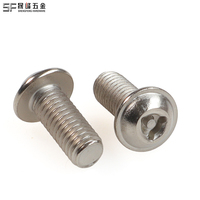 Tornillo de seguridad antimanipulación con cabeza triangular, cabeza alomada con cuello, cabeza de puente, cabeza de botón con brida y pasador triangular