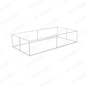 Pancarta Rectangular Colgante de Techo con Marco de Aluminio Personalizado OEM de Alta Calidad y Tela Tensada para Exhibición 4Monster Booth 1010 Heat - Product Image 2