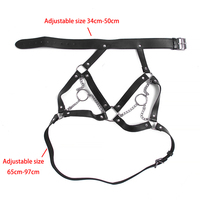 Combinaison de bondage en cuir pour femmes, équipement de contention intégral avec boucles pour jeux BDSM et jeux pour adultes, jouets sexuels