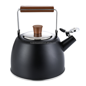 Théière en acier inoxydable poli argenté, grande capacité, avec poignée isolée, pour la maison, vente en gros d'usine, compatible induction - Product Image 3
