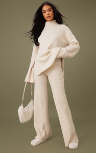 Nouvel ensemble décontracté en cachemire pour <span class=keywords><strong>femme</strong></span> : pull tricoté à manches longues et <span class=keywords><strong>pantalon</strong></span> assorti, couleur unie, vente en gros - Product Image 3