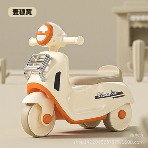 Balance Bike For Kids Three Wheels Plastic With Storage Basket 1-3 Years Old Learning To Walk Toy - Product Image 2