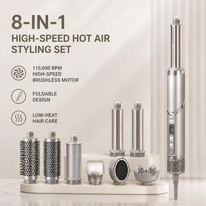 Фен-щетка Torlin High <span class=keywords><strong>Speed</strong></span> 110 000 об/мин BLDC <span class=keywords><strong>8</strong></span>-в-1 с функцией холодного обдува, циркуляцией воздуха и 20 миллионами отрицательных ионов - Product Image 1
