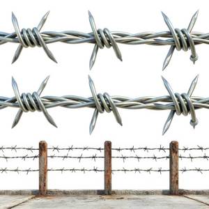 Nhà máy bán thép mạ kẽm dây thép gai trang trại hàng rào 500M 50kg mỗi cuộn barb dây hàng rào CuộN dao cạo dây thép gai cho nông nghiệp - Product Image 6