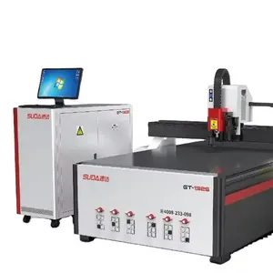 Centro de mecanizado CNC de materiales publicitarios de alta velocidad Suda SD Series GT con cámara CCD y cuchillo oscilante