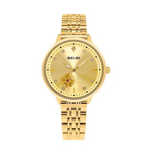Nouvelle montre pour femme en camélia tendance - Montre à quartz élégante minimaliste de luxe, étanche, polyvalente, avec bracelet en cuir - Product Image 5