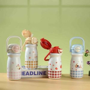 Cartoon Stainless Steel Vacuum <b>Flask</b> For Children With Lid Travel Bottle Insulated Water Bottle 12-24 Hours - Product Image 2