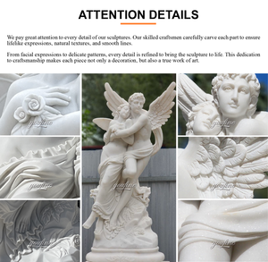 Estatua Ecuestre de Napoleón de Mármol Beige Natural de Tamaño Real para Decoración de Jardín o Villa al Aire Libre - Product Image 5