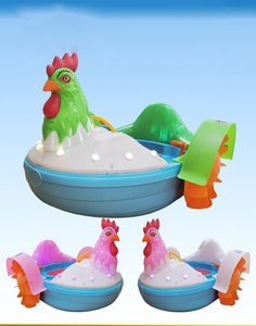 <span class=keywords><strong>Bateau</strong></span> à manivelle pour enfants en PE ultra-sûr, design mignon en forme de canard, équipement de jeu aquatique pour parcs d'attractions, usage domestique et entreprises de location - Product Image 4
