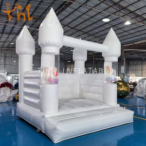 Người lớn trẻ em <span class=keywords><strong>Inflatable</strong></span> nhảy lâu đài thương mại khổng lồ lớn màu trắng nhà bị trả lại ngay lập tức thổi lên cho bữa tiệc cưới sinh nhật - Product Image 5