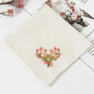Charmkey DIY embroidery kit 100% handmade handkerchief set many types can be chose (not finished product)