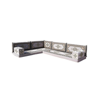 Canapé modulable en tissu en forme de L, sectionnel, avec accoudoirs carrés, rembourré en éponge, pour salon, appartement, centre commercial