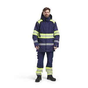BLAKLADER - 448519778933XL Parka de invierno Hi-Vis Azul marino/Amarillo-EAN 7330509853061 ROPA DE TRABAJO DE LA HI-VIS - Product Image 3