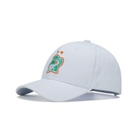 Gorra de Béisbol Estructurada de 6 Paneles, Personalizada y de Lujo, con Logotipo Bordado Multicolor, en Sarga de Algodón Roja, Unisex