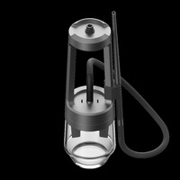 Chichas de luxe personnalisées en verre borosilicate et métal aluminium, design Quasar Arguile, ensemble complet de chicha