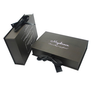 Magnetic Box Ribbon Foldable Easy Installation Magnetic Gift Packaging Paper Box Ribbon Box Packaging Gift Boxes With Ribbon Closure