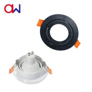 Projecteurs LED encastrés modernes à cadre rond, options blanc et noir, anti-éblouissement, pour usage intérieur, vente en gros - Product Image 2