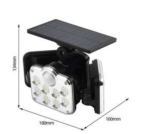 Applique <span class=keywords><strong>murale</strong></span> solaire Led à 3 faces, nouveau modèle mis à niveau, <span class=keywords><strong>avec</strong></span> détecteur de mouvement, luminaire d'extérieur, idéal pour un jardin - Product Image 5