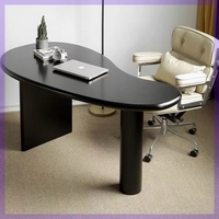 Bureau d'ordinateur contemporain Alien, style nordique minimaliste moderne, design de panneau en bois de luxe pour la maison, le bureau ou la chambre.