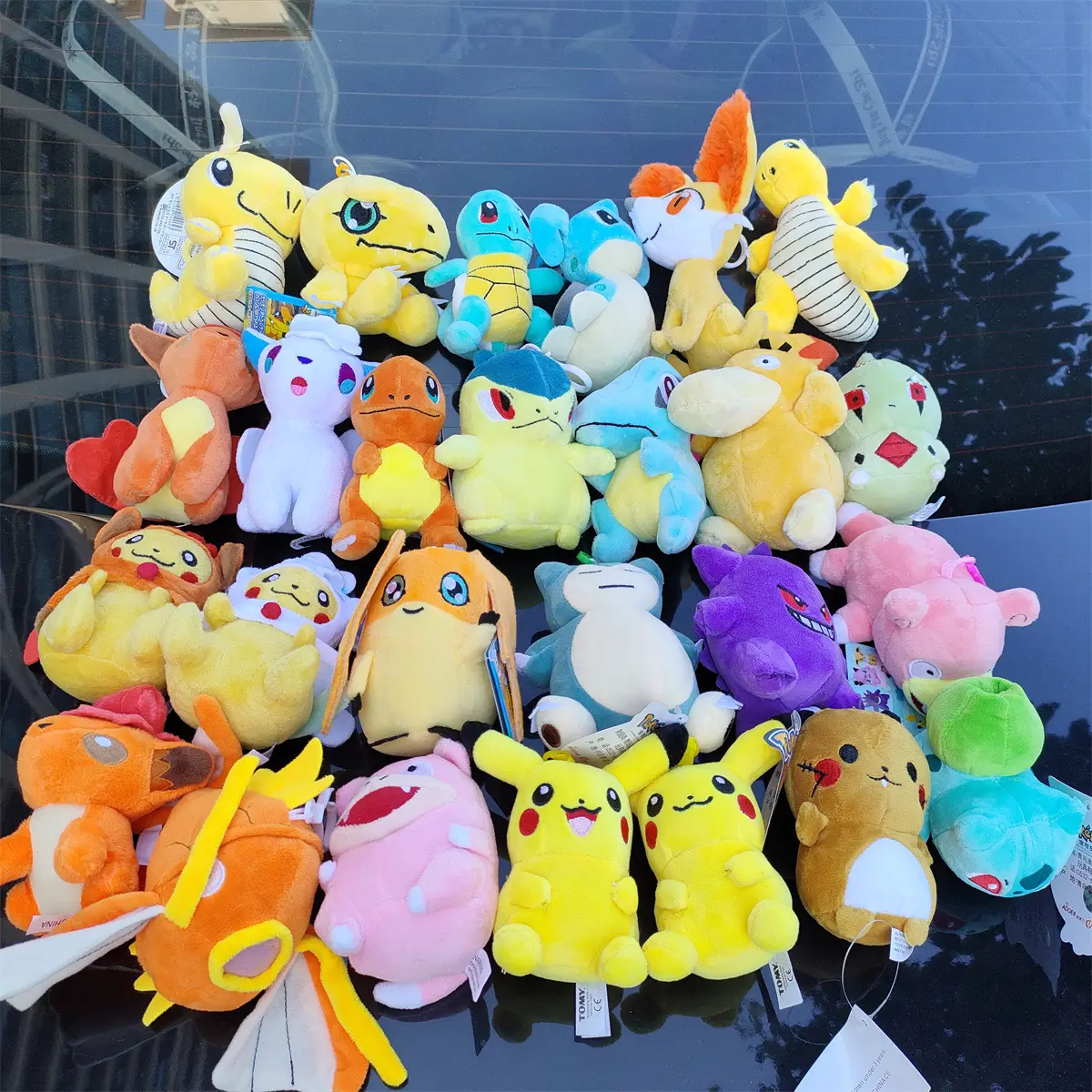 Wholesale Super Cute And Soft Pokemoned Pendant Toy Pikach Plush Doll Kawaii Stuffed Toys Cartoon Schoolbag And Backpack Pendant