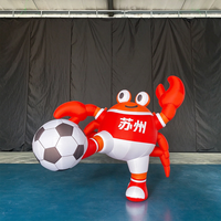 Costume de mascotte gonflable Longgang Hot Soccer Eagle en tissu Oxford pour adulte, personnage de dessin animé pour événements et défilés