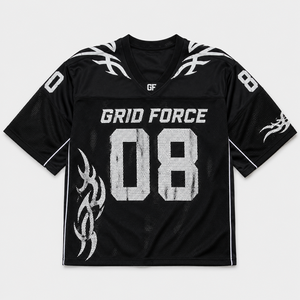 Unisex Printed Mesh Football Jersey Distressed Number Graphic V <b>Neck</b> Streetwear <b>Fan</b> Shirt Short Sleeve - Product Image 1