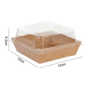 Personalizzabile scatola di imballaggio per alimenti in carta Kraft per torta dolce ciambella biscotto <span class=keywords><strong>Sandwich</strong></span> per matrimonio feste di natale di compleanno regali - Product Image 3