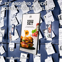 Kiosco de Señalización Interactiva Android de 32 Pulgadas con Pantalla Táctil Capacitiva Full HD, Pantalla de Bienvenida para Tiendas Minoristas, Salas de Exposiciones, Interiores, 2 Años de Garantía