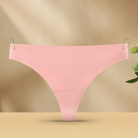 Culottes Femme Respirantes Sans Coutures Simples à Dos Nu Tricotées Quotidiennes Taille Basse 9 Couleurs Modèle Vente en Gros