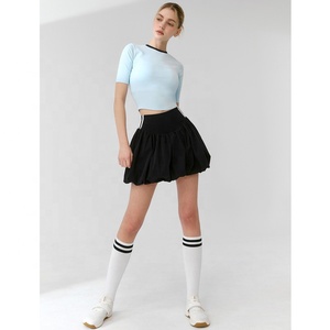 Personnalisé jeunesse sport Pickleball tenue 2025 décontracté <span class=keywords><strong>Badminton</strong></span> jupe costume minceur Golf femmes Tennis t-shirt jupe 2 pièces ensemble - Product Image 2