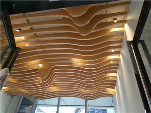 Tấm trần kim loại treo hình chữ U bằng nhôm, thiết kế phổ biến trang trí nội thất - Product Image 2