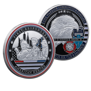 Moneta Commemorativa in Metallo per Primo Soccorso e Aquila, Moneta Souvenir dell'Eroe Urbano Americano - Product Image 4