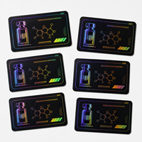Étiquettes adhésives pour flacons de 3 ml, 5 ml, 10 ml, étiquettes en vinyle pour emballages cosmétiques, peptides, forme rectangulaire, gaufrage/débossage