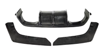Accessoires de voiture en fibre de carbone sèche, nouveau diffuseur arrière style V 2014-2020 avec découpe pour crochet de remorquage pour F80 M3 F82 F83 M4