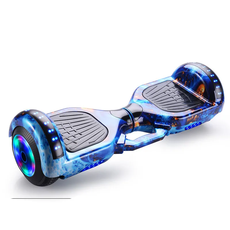 Lampu Led keseimbangan sendiri skuter hoverboard elektrik skuter 6.5 inci swaimbang hoverboard dengan LED