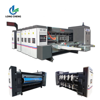Nouvelle machine d'impression, de rainurage et de découpe de boîtes en carton ondulé à grande vitesse, impression de boîtes en carton 2-5 couleurs